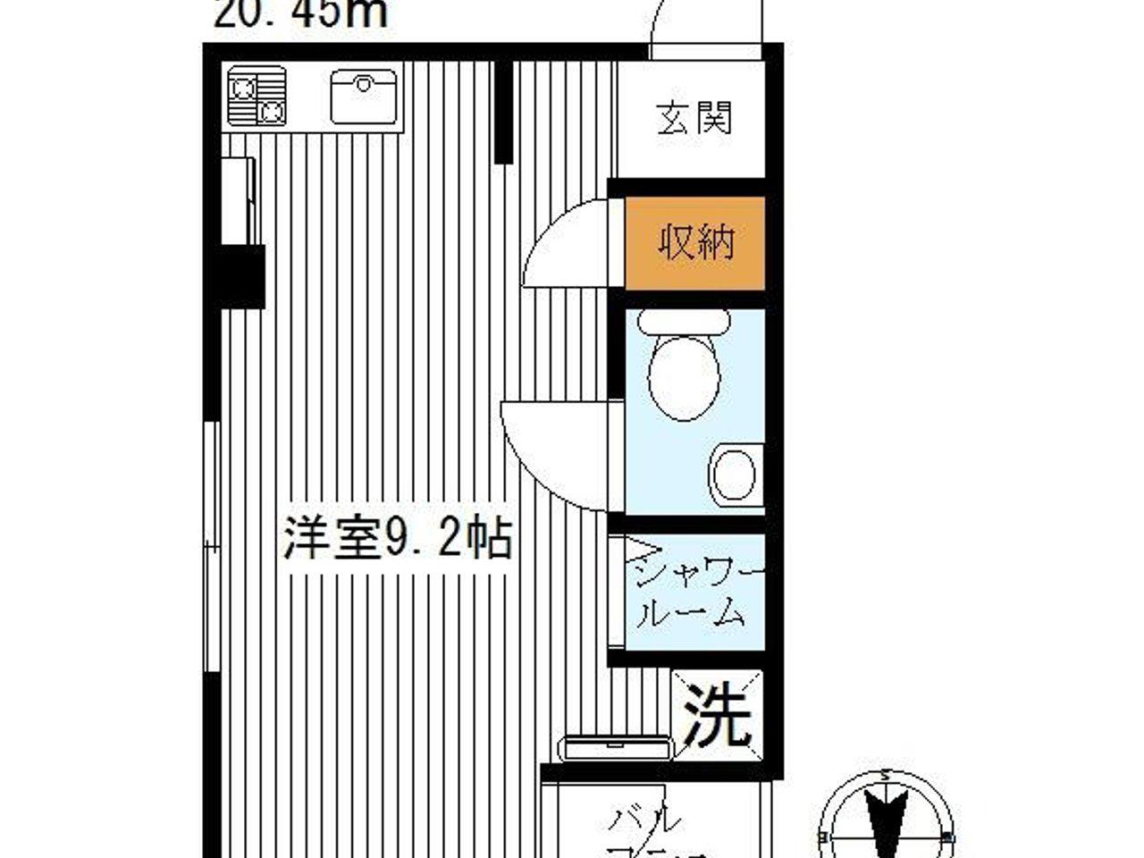 コピーヌ中板橋(ワンルーム/2階)の間取り写真