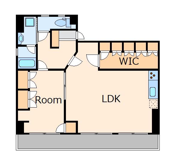 米山ビル(1SLDK/3階)の間取り写真
