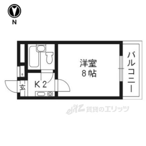 メゾンクレール(1K/3階)の間取り写真