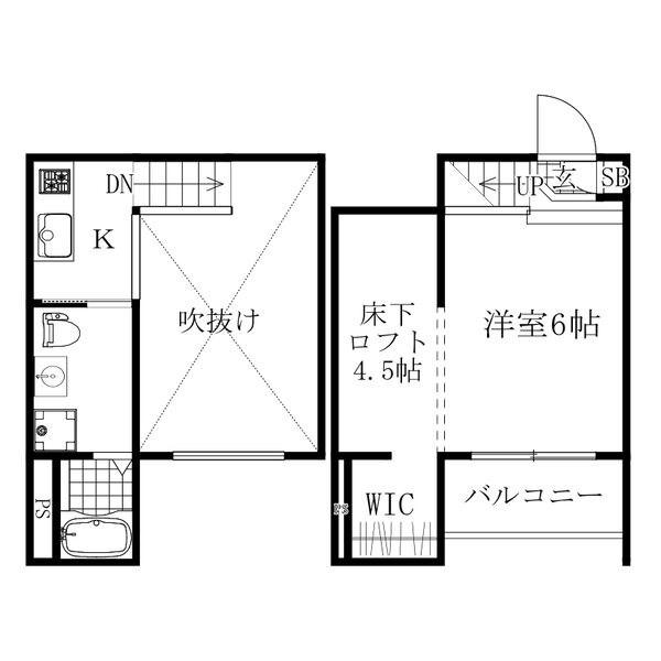 EMILLIA22(1K/1階)の間取り写真