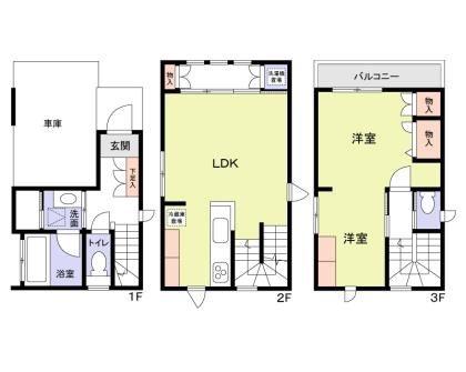 江東区石島(2LDK/1階)の間取り写真