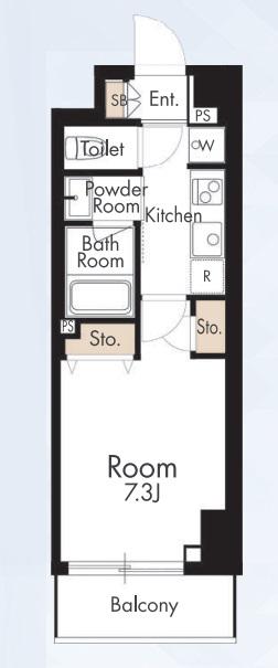 HYS FLAT 糀谷(1K/1階)の間取り写真