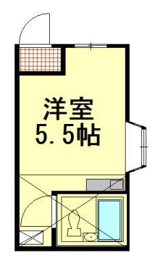 キャロット東久保(ワンルーム/2階)の間取り写真