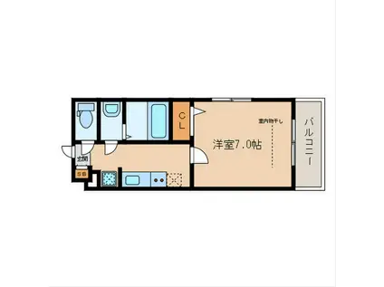 ASPIRANT(1K/4階)の間取り写真