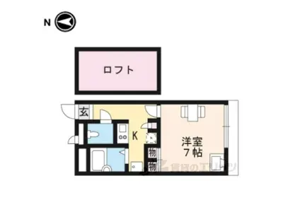 レオパレスエル カルチェ(1K/3階)の間取り写真