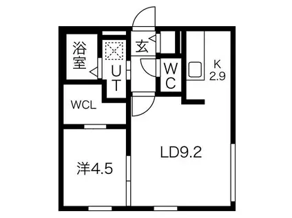 アローズVI(1LDK/3階)の間取り写真