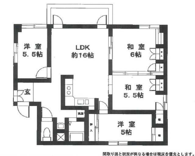 第一アカデミービル(4LDK/7階)の間取り写真