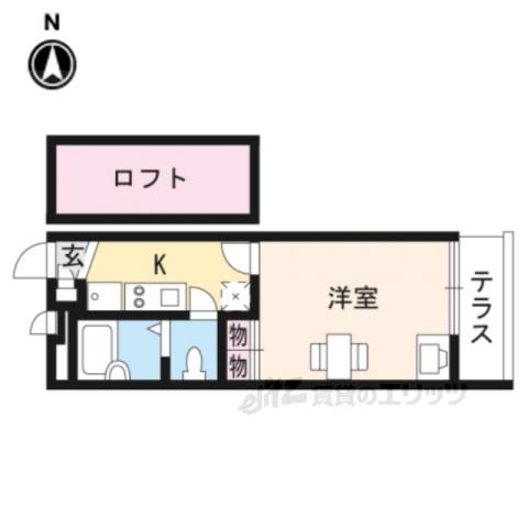 レオパレスクレールドゥ(1K/1階)の間取り写真