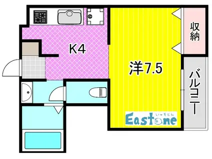 シャトレー21(ワンルーム/5階)の間取り写真