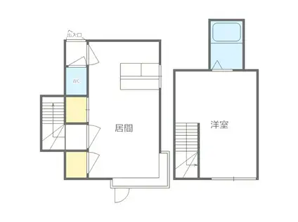 リバーサイド澄川(1LDK/2階)の間取り写真