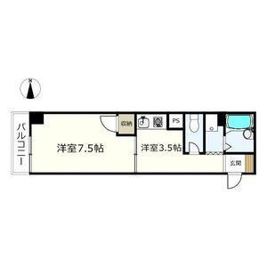 高橋ビル(1K/3階)の間取り写真