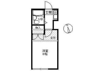 司ハウス辻堂(1K/1階)の間取り写真