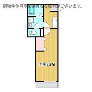 クレフラスト守山西(1K/1階)の間取り写真