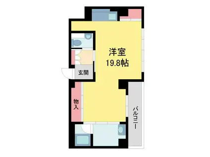 シャーメゾンステージ香櫨園(ワンルーム/2階)の間取り写真