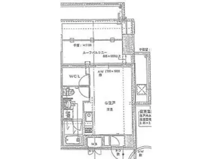 エスフォート神戸小河通(ワンルーム/4階)の間取り写真