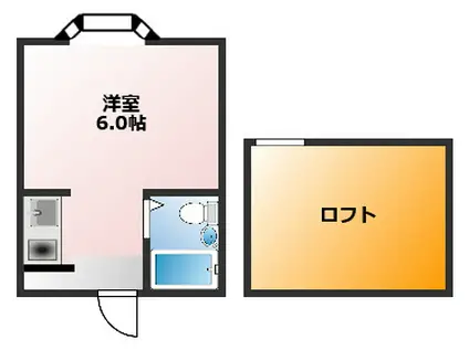 エクレール新河岸(ワンルーム/1階)の間取り写真