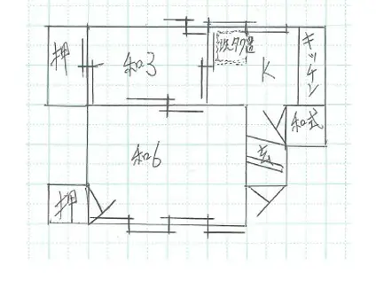 あけぼの荘(2K/1階)の間取り写真