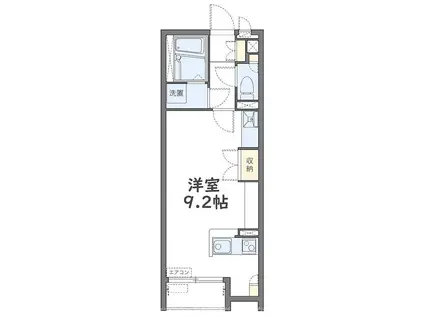 レオネクストKUZUHAII(ワンルーム/1階)の間取り写真