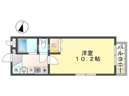 Rプリンス21(1K/1階)の間取り写真