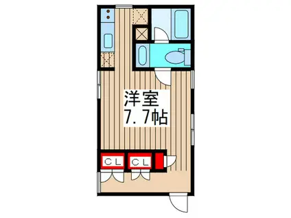 MS COURT(ワンルーム/3階)の間取り写真