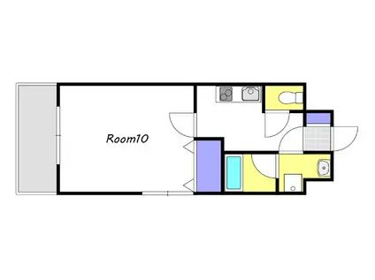 アーバンパレス医大南(1K/3階)の間取り写真