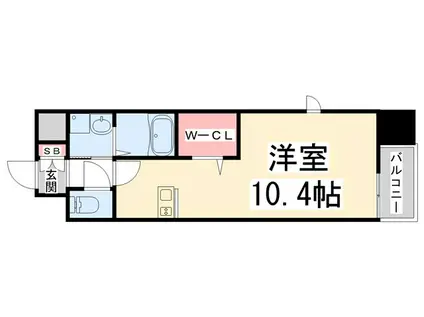 ONLYONE川西壱番館(ワンルーム/5階)の間取り写真