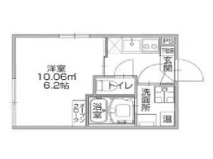 GLACIS(1K/3階)の間取り写真