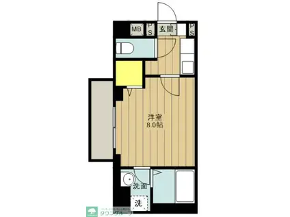 BASE SIDE ROUTE16(1K/5階)の間取り写真