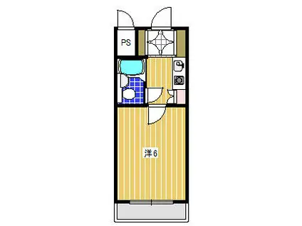 ライオンズマンション金沢八景第8(1K/1階)の間取り写真