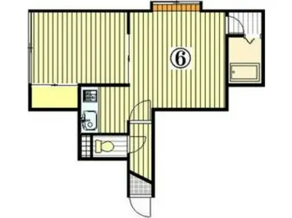 シャネル新琴似弐番館(1LDK/1階)の間取り写真