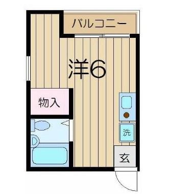 STM横須賀(ワンルーム/4階)の間取り写真