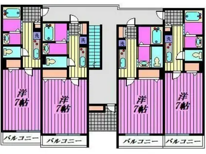 PICCOLA FORESTA(1K/3階)の間取り写真