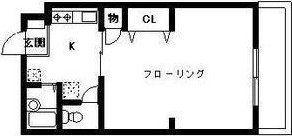 シェモア泉中央(1K/4階)の間取り写真