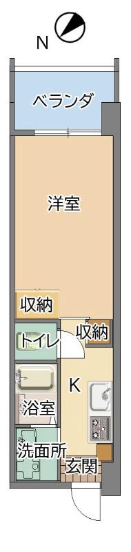ESAN TERRACE 比屋根(1K/8階)の間取り写真