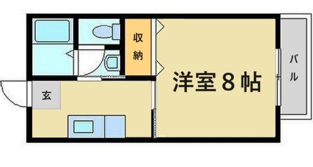 CAFETERIAWAKE(1K/2階)の間取り写真