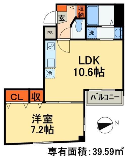 MAXIMAS 1(1LDK/4階)の間取り写真