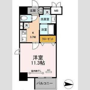 CASA99(1K/3階)の間取り写真