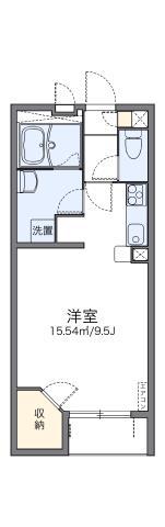 レオネクストかがやき(1K/2階)の間取り写真