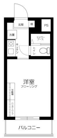 セントヒルズ目白(ワンルーム/1階)の間取り写真