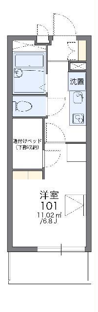 レオパレスフォレスト(1K/2階)の間取り写真