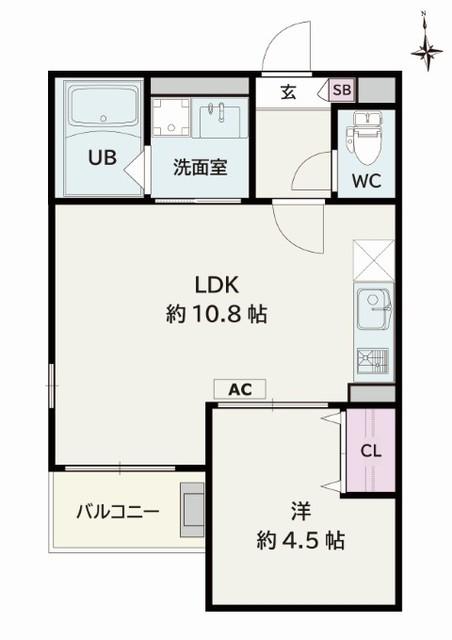 JACK SHOHOVIII(1LDK/1階)の間取り写真