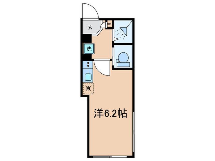 GRANQUAL田園調布(ワンルーム/5階)の間取り写真