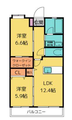 リューレント・RII(2SLDK/1階)の間取り写真