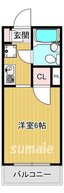 スターヒルズMK(1K/3階)の間取り写真