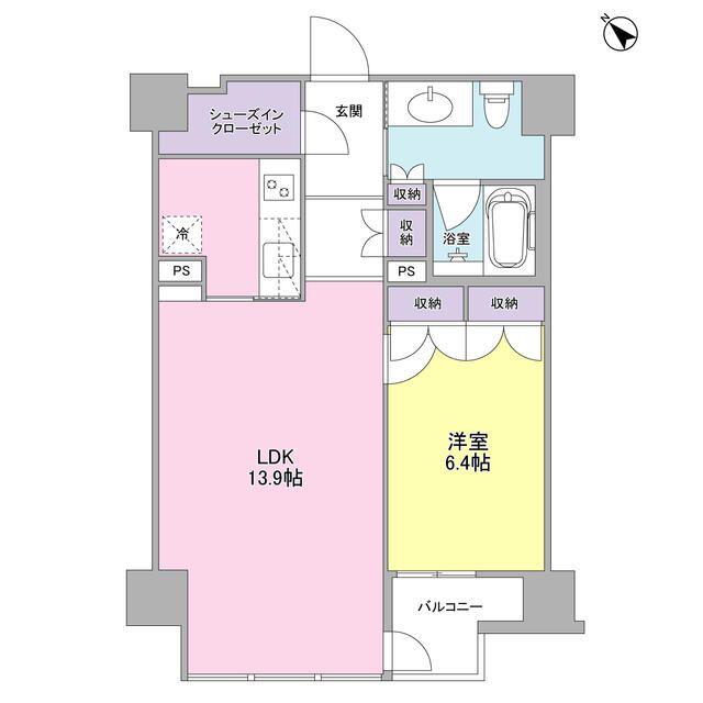フォレストタウン参宮橋(1LDK/3階)の間取り写真