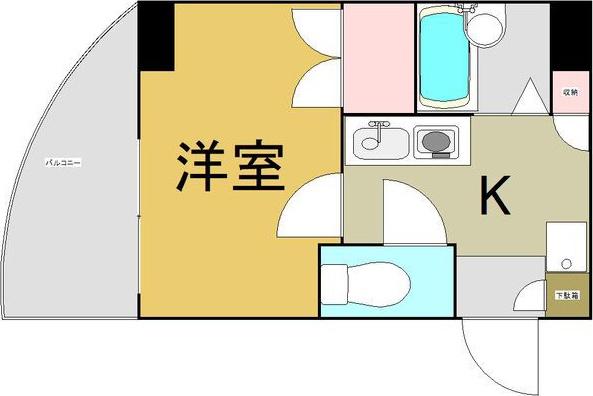 セントラルハイツ中野本町(1K/4階)の間取り写真