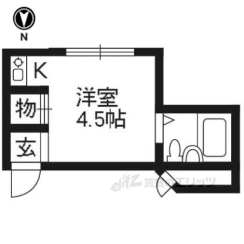 パティス大宮(ワンルーム/1階)の間取り写真