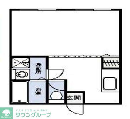 フェニックス(2DK/2階)の間取り写真