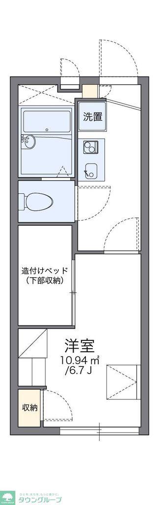 レオパレスマムトープ(1K/2階)の間取り写真