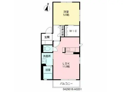 パレス・グローリーK&K(1LDK/2階)の間取り写真